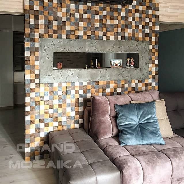 Колотая 3D мозаика, разноцветная колеровка