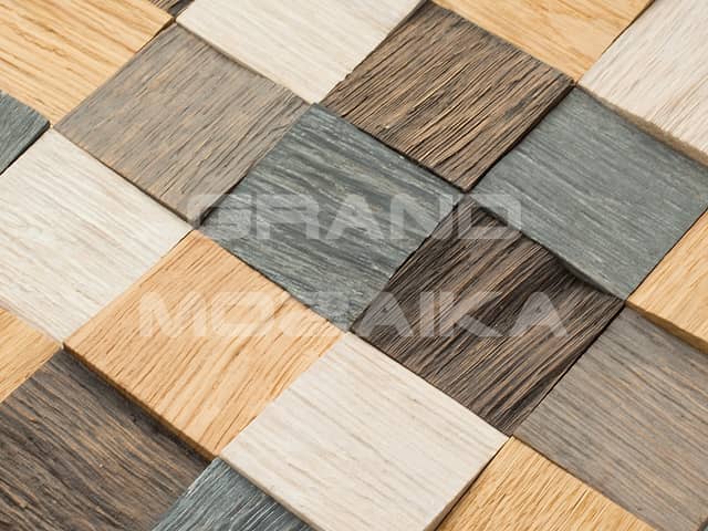 Колотая 3D мозаика, разноцветная колеровка