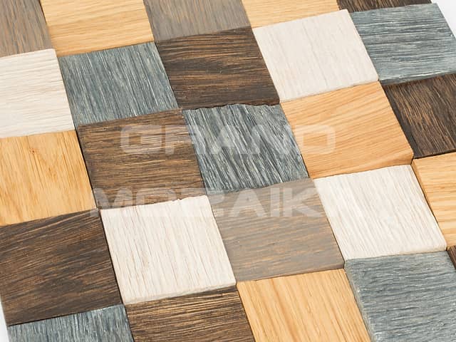 Колотая 3D мозаика, разноцветная колеровка