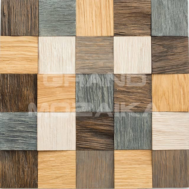 Колотая 3D мозаика, разноцветная колеровка