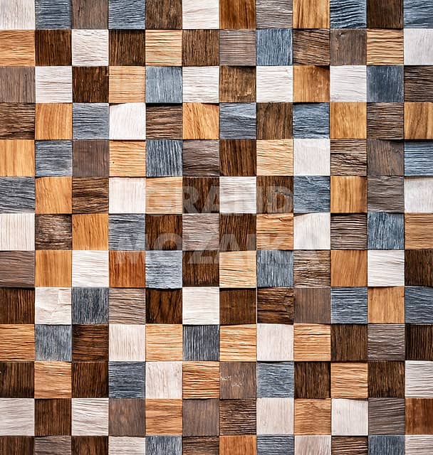 Колотая 3D мозаика, разноцветная колеровка