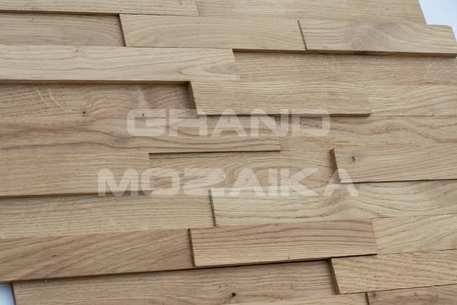 Шлифованная 3D мозаика из дуба