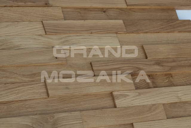 Шлифованная 3D мозаика из дуба