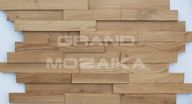 Шлифованная 3D мозаика из дуба