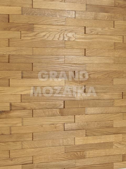 Шлифованная 3D мозаика из дуба