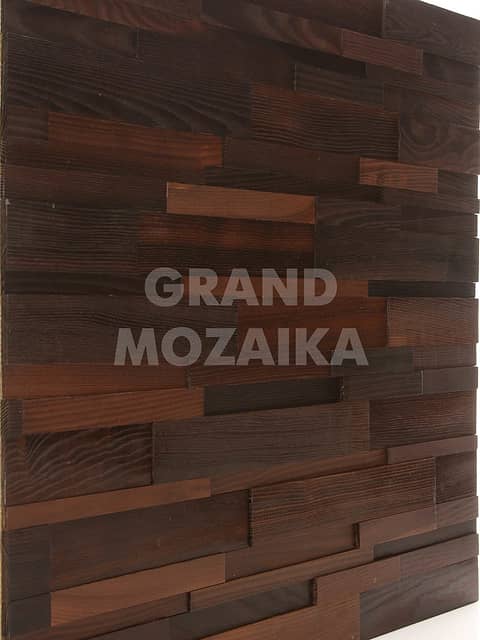 Шлифованная 3D мозаика из термоясеня