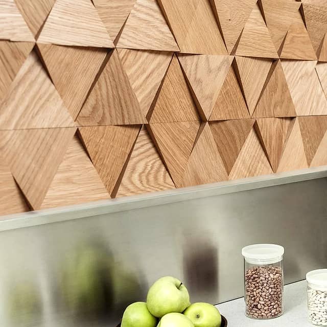  3D мозаика из дуба