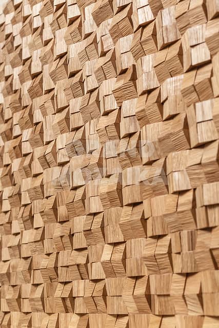 3D мозаика из дуба (масловоск бесцветный)