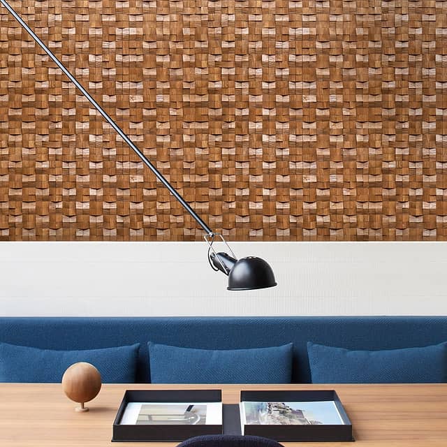 3D мозаика из дуба (масловоск коньяк)