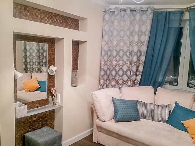 Колотая 3D мозаика из дерева (дуб), колеровка венге