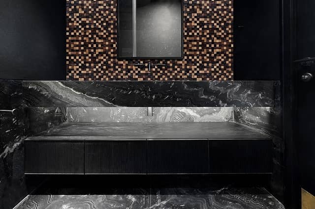 Колотая 3D мозаика из дерева (дуб, термоясень), колеровка натур