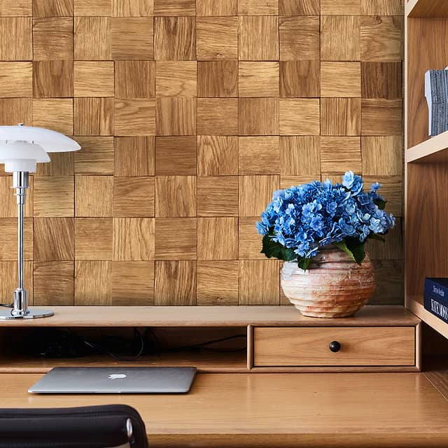 Колотая 3D мозаика из дерева (дуб), бесцветный