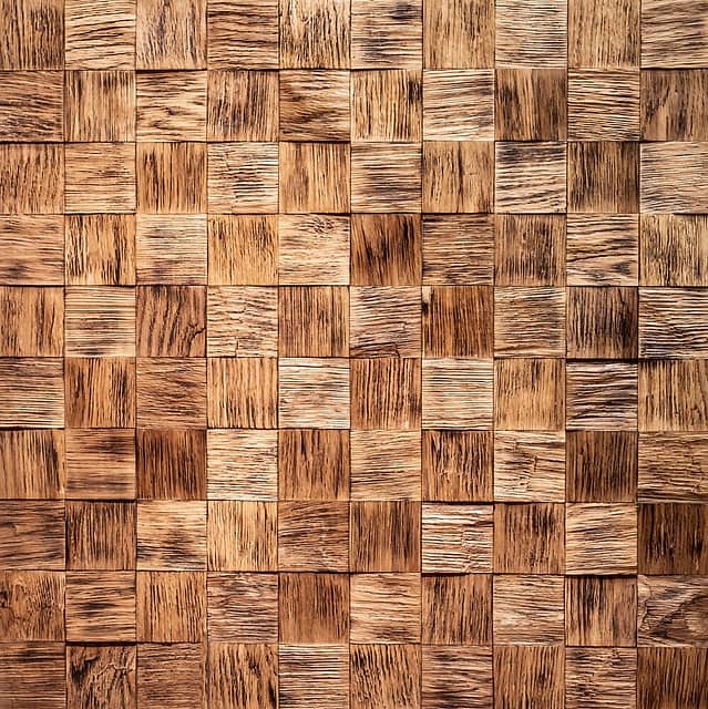 Колотая 3D мозаика из дерева (дуб), легкий обжиг, колеровка натур