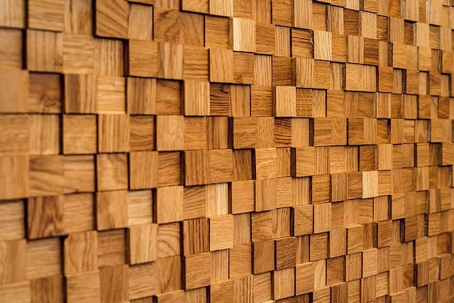 3D мозаика из дерева (дуб), колеровка натур