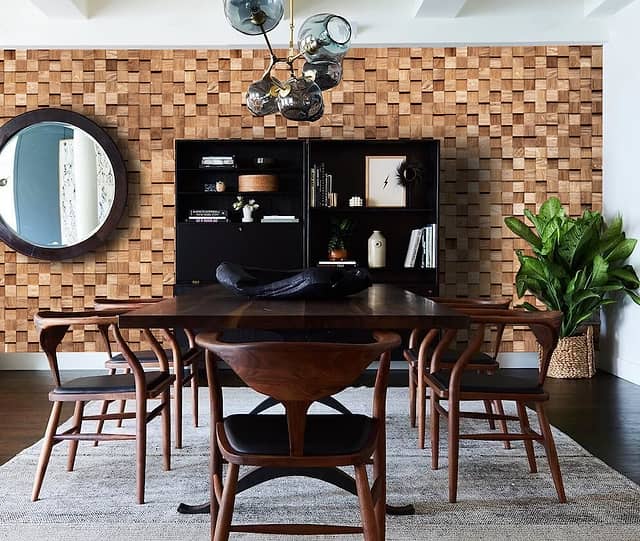 3D мозаика из дерева (дуб), колеровка натур