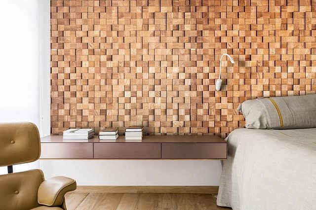 3D мозаика из дерева (дуб), колеровка натур