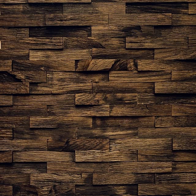 Колотая 3D мозаика из дерева (дуб), колеровка эбен