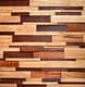 Шлифованная 3D мозаика из дерева (дуб, термоясень), колеровка натур