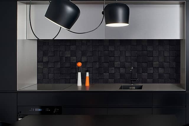 3D мозаика из дерева (дуб), сильный обжиг, колеровка черный