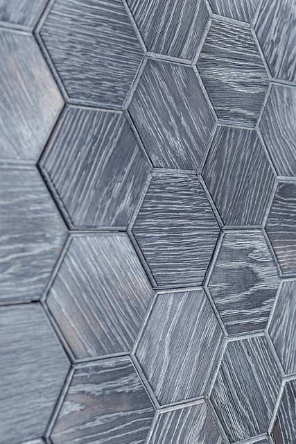 3D мозаика из дерева (дуб), колеровка беление