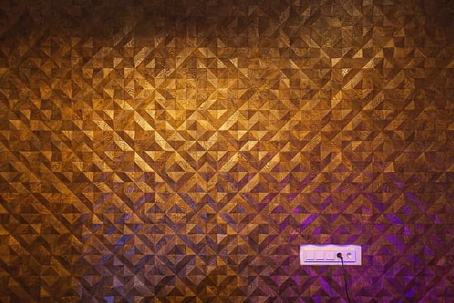 3D мозаика из дерева (дуб), колеровка венге