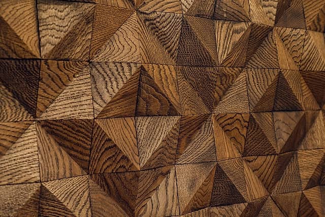 3D мозаика из дерева (дуб), колеровка венге