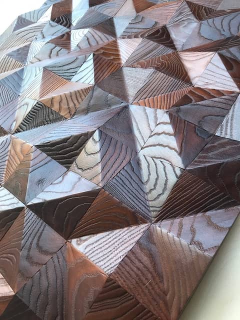 3D мозаика из дерева (термоясень), колеровка натур