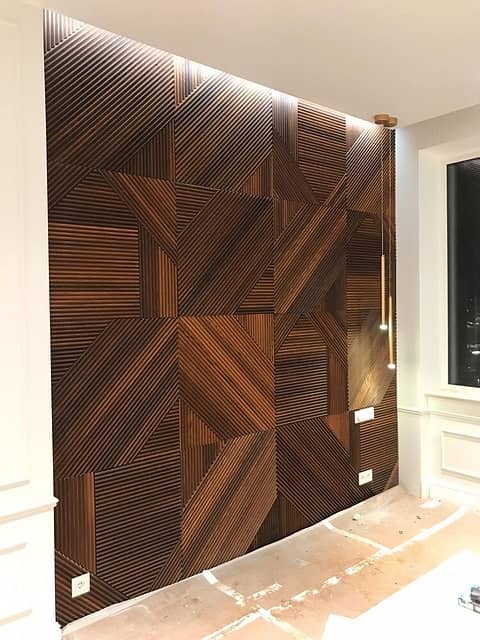 3D мозаика из дерева (термоясень), колеровка натур