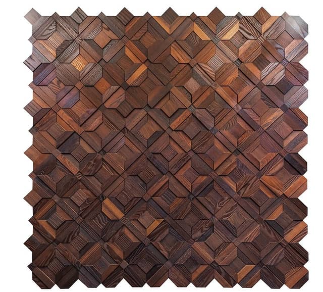 3D мозаика из дерева (термоясень), колеровка натур