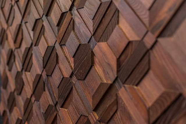 3D мозаика из дерева (термоясень), колеровка натур