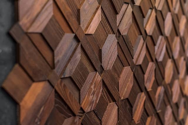 3D мозаика из дерева (термоясень), колеровка натур