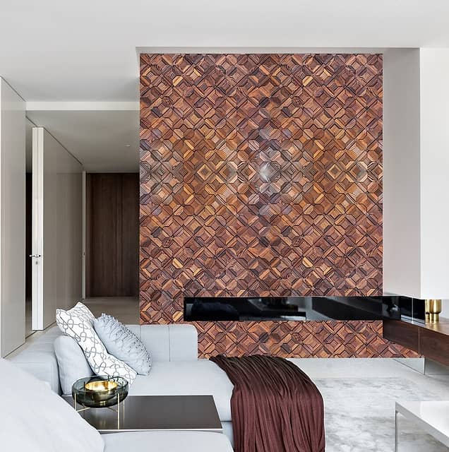 3D мозаика из дерева (термоясень), колеровка натур