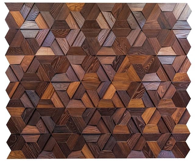 3D мозаика из дерева (термоясень), колеровка натур