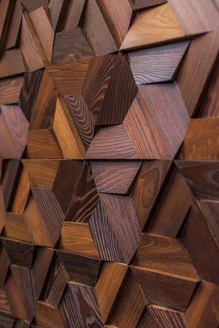 3D мозаика из дерева (термоясень), колеровка натур