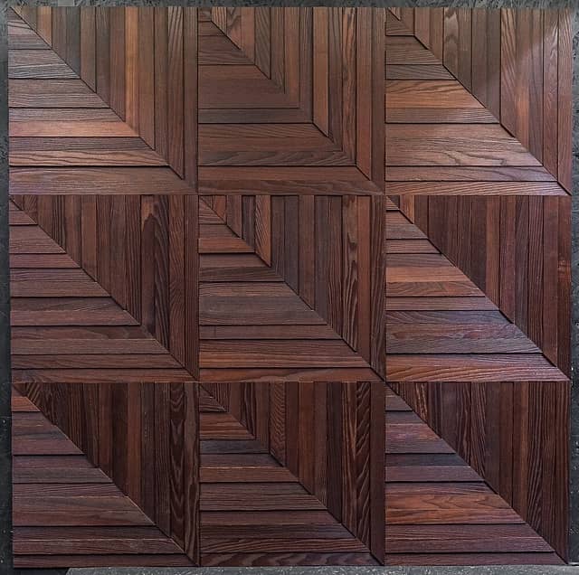 3D мозаика из дерева (термоясень), колеровка натур