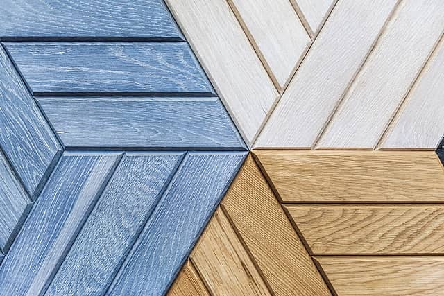 3D мозаика из дерева (дуб), колеровка натур