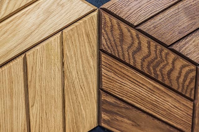 3D мозаика из дерева (дуб), колеровка мокко