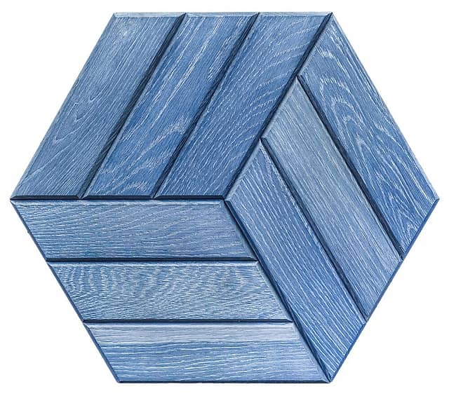 3D мозаика из дерева (дуб), колеровка старина