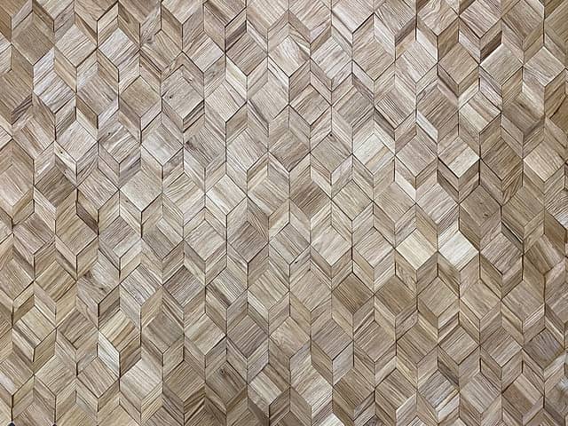 Колотая 3D мозаика из дерева (дуб), колеровка натур