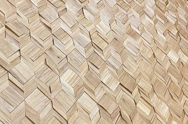 Колотая 3D мозаика из дерева (дуб), колеровка натур