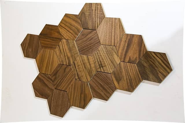 3D мозаика из шпона ореха, колеровка натур