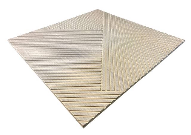 Мозаика из шпона дуба, колеровка серый