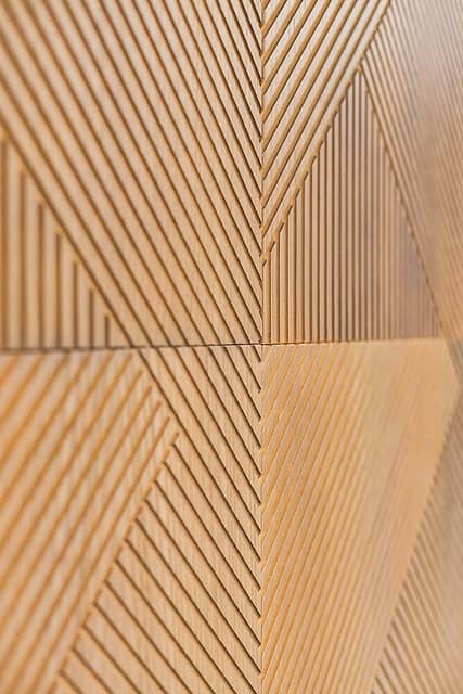 Мозаика из шпона дуба, колеровка серый