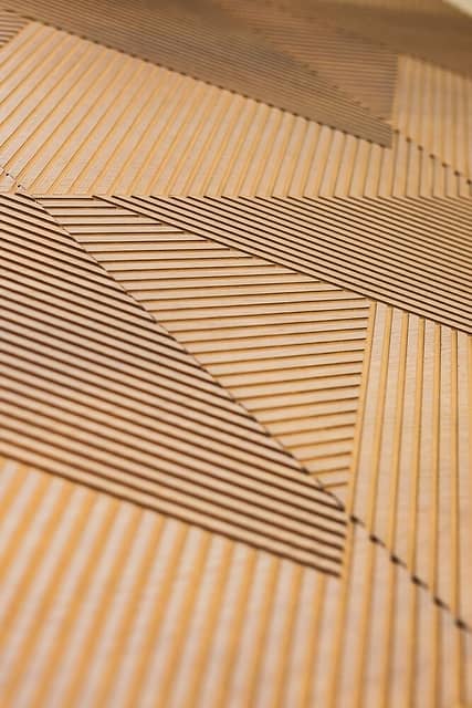 Мозаика из шпона дуба, колеровка серый