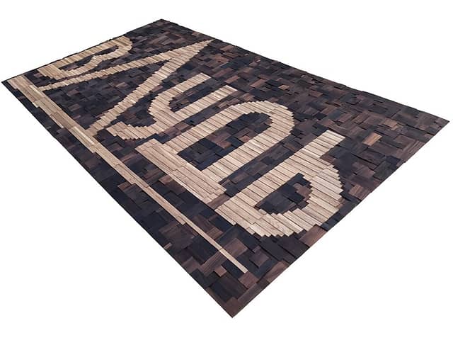 Панно из дерева (дуб, термоясень) Логотип компании