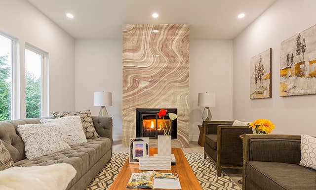 Панно из фотомозаики Срез камня