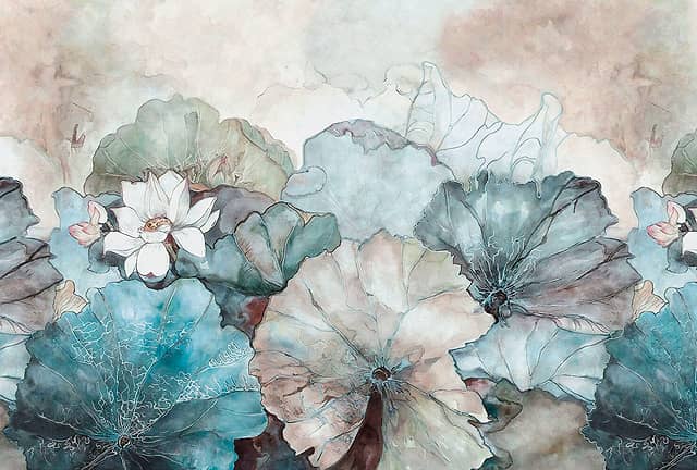 Панно из фотомозаики Цветы