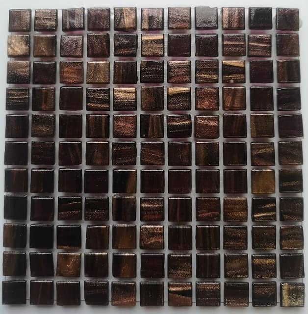 Стеклянная мозаика с авантюрином, серия Gold Link