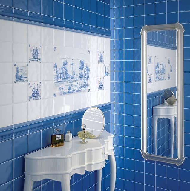 Керамическая плитка для стен, серия Бриз (полотно 30x40 из 12 частей)