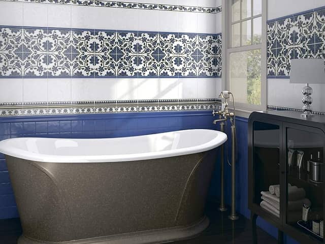 Керамическая плитка для стен, серия Бриз (полотно 30x40 из 12 частей)